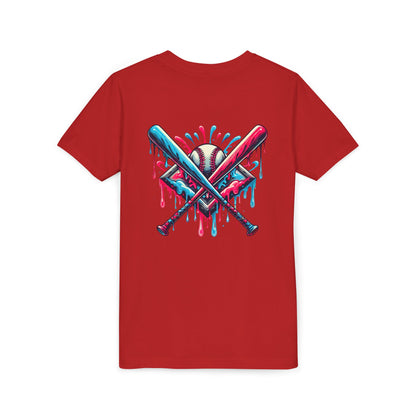 Sporty Youth Graphic Tee with Colorful Baseball Design