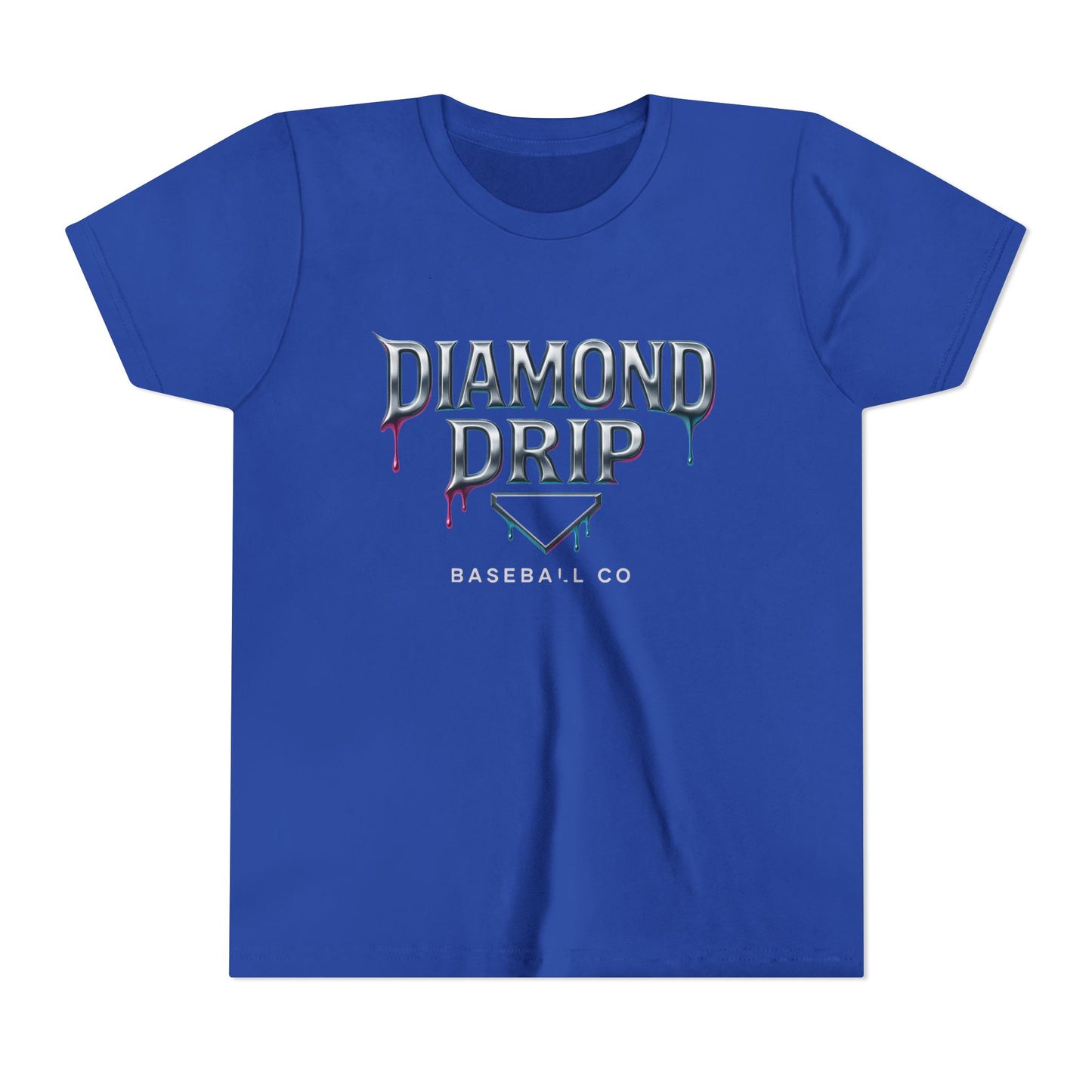 Youth Diamond Drip Short Sleeve Tee - Trendy Style for Young Fashionistas
