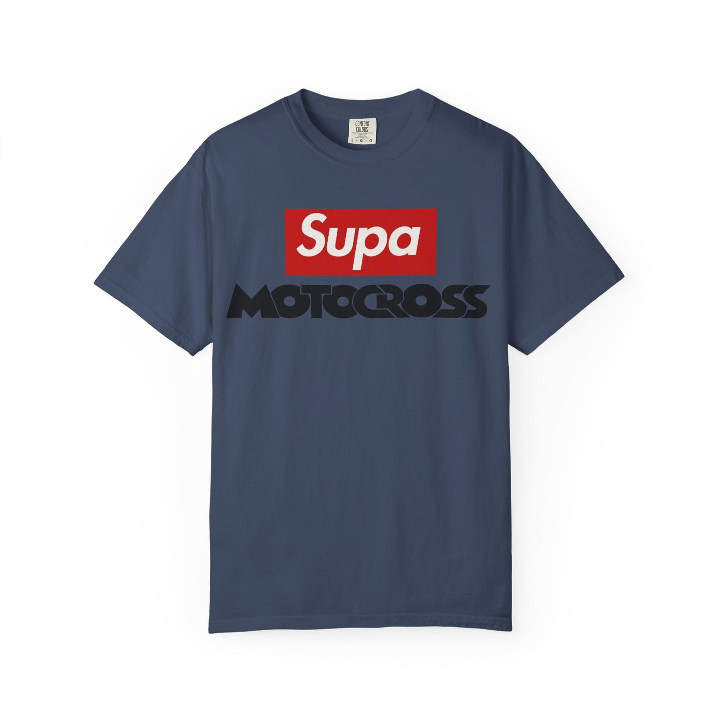 Motocross T-Shirt — "Supa" Logo & Back Graphic (Peace in a Storm)