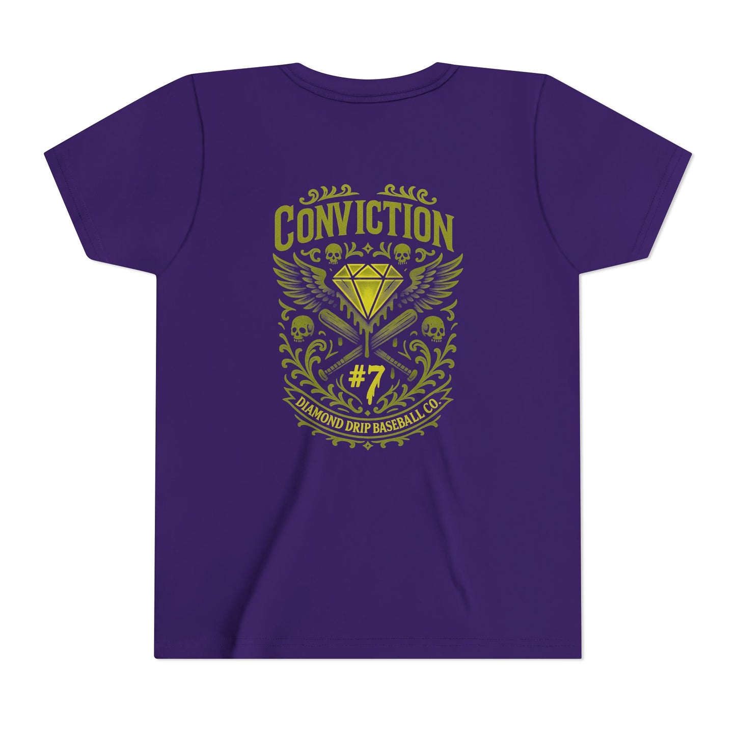 Conviction Youth Short Sleeve Tee - Inspirational Graphic T-Shirt for Kids