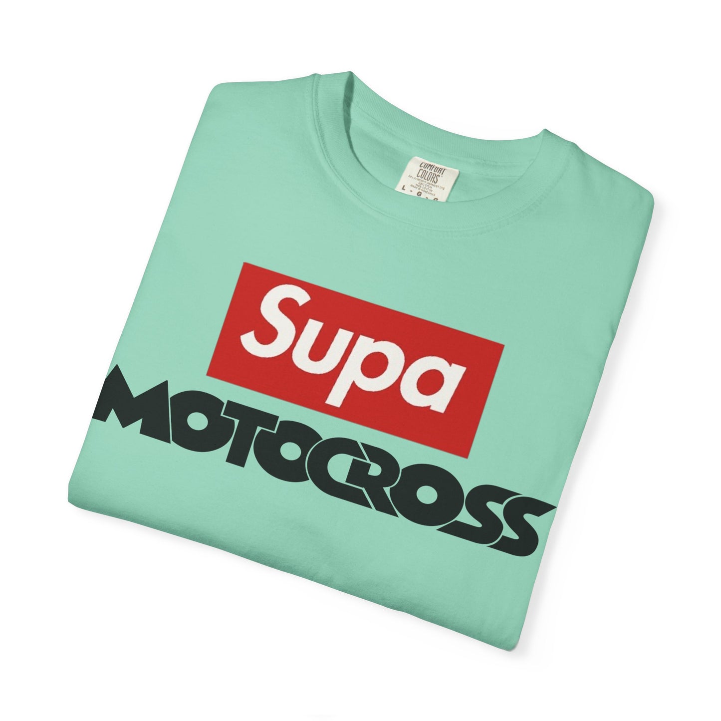 Motocross T-Shirt — "Supa" Logo & Back Graphic (Peace in a Storm)
