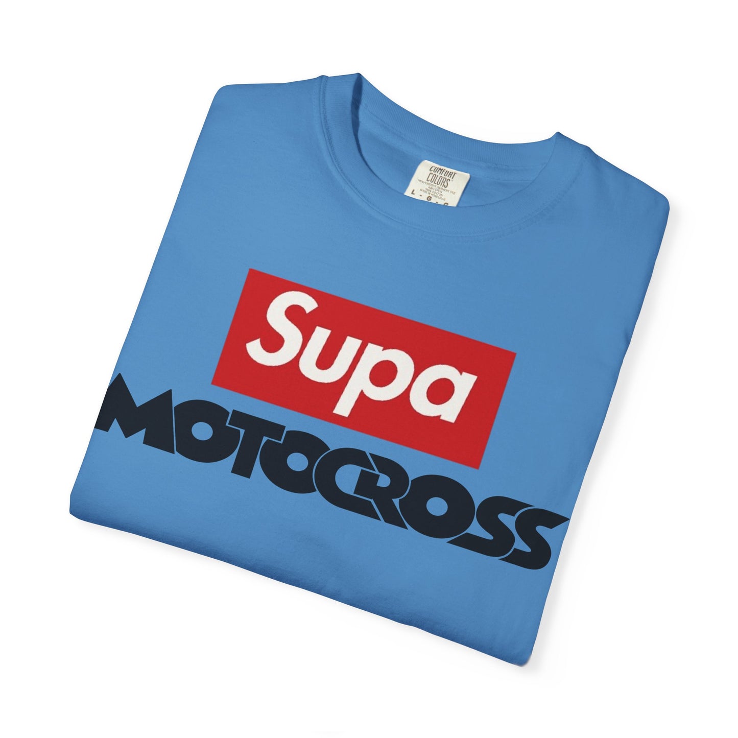 Motocross T-Shirt — "Supa" Logo & Back Graphic (Peace in a Storm)