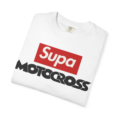 Motocross T-Shirt — "Supa" Logo & Back Graphic (Peace in a Storm)