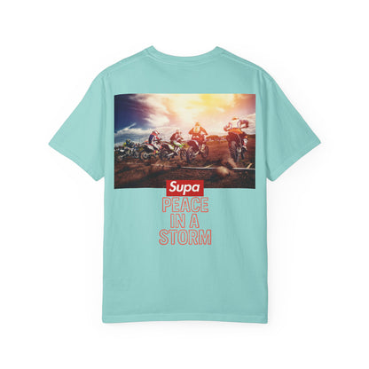 Motocross T-Shirt — "Supa" Logo & Back Graphic (Peace in a Storm)