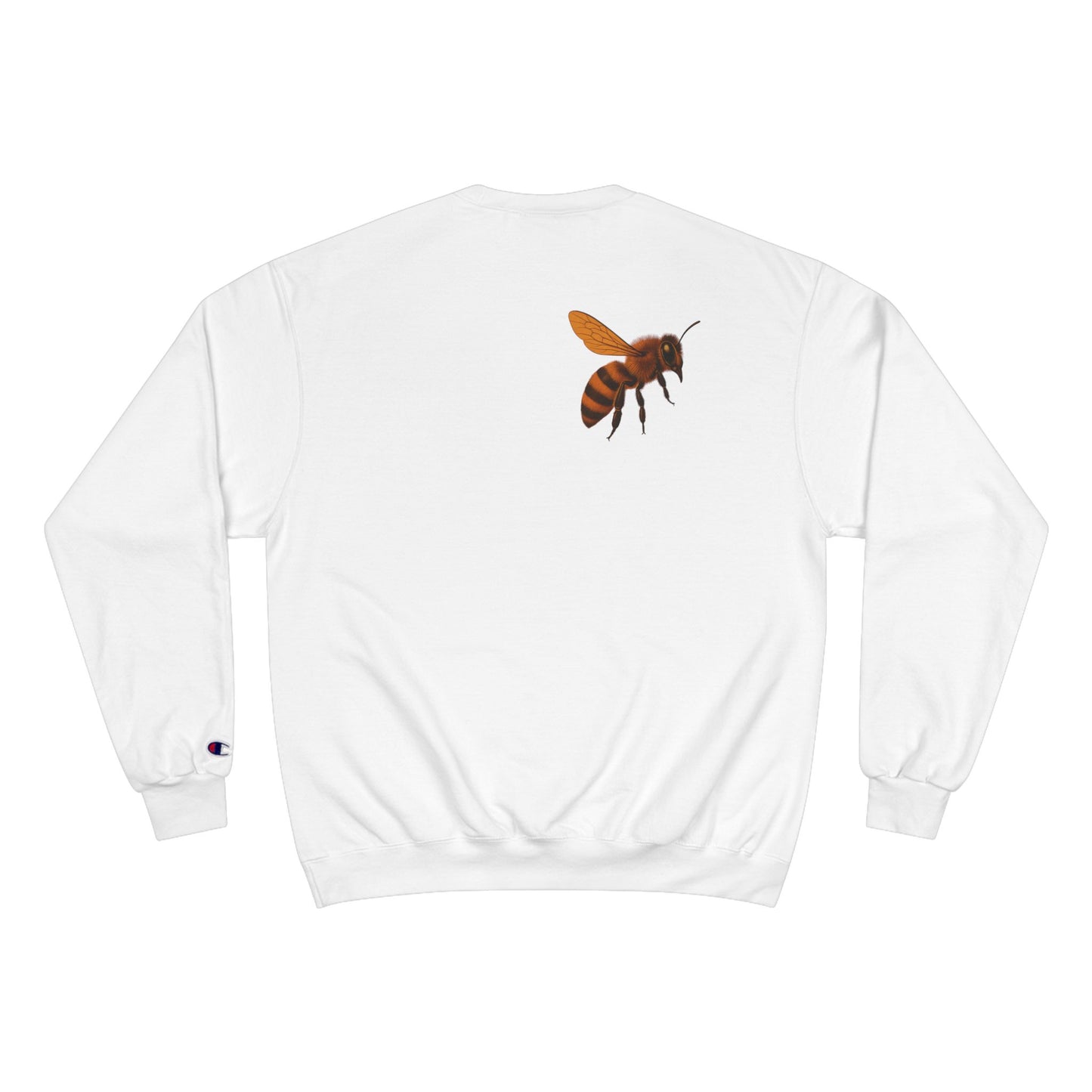 Supa Bee Champion Sweatshirt - Stylish & Cozy White Crewneck