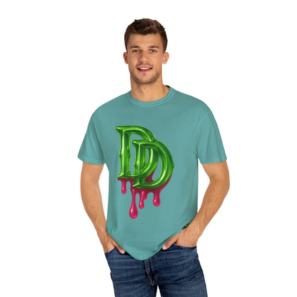 DD Drip Logo T-Shirt — Green Melting DD Graphic Tee