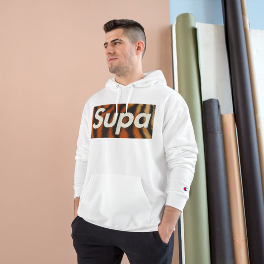 Supa Champion Hoodie - Stylish Tiger Graphic Sweatshirt