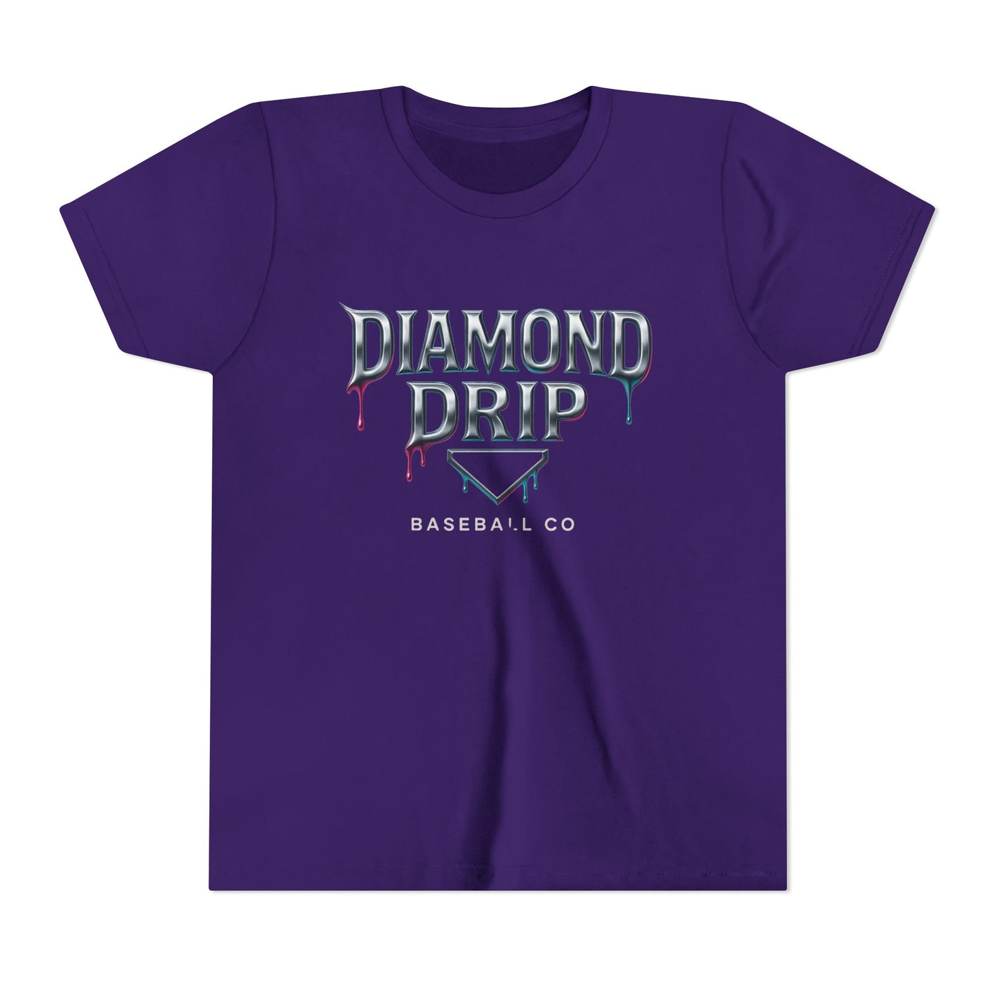 Youth Diamond Drip Short Sleeve Tee - Trendy Style for Young Fashionistas