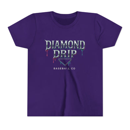 Youth Diamond Drip Short Sleeve Tee - Trendy Style for Young Fashionistas