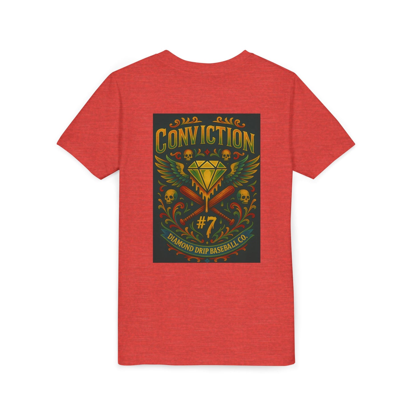 Youth Short Sleeve Tee - Diamond Drip Conviction Design