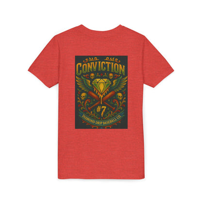 Youth Short Sleeve Tee - Diamond Drip Conviction Design