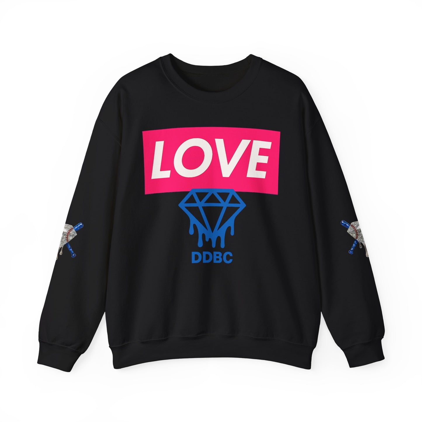 LOVE Diamond Crewneck Sweatshirt — DDBC Logo Graphic Crew
