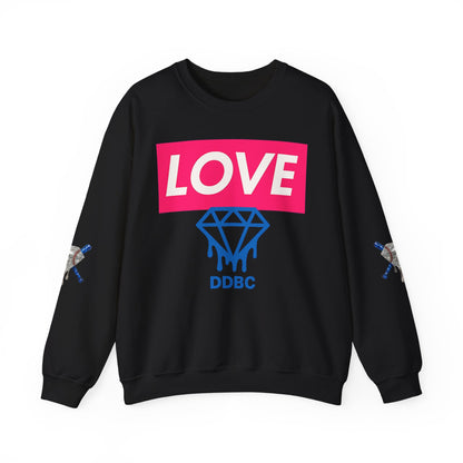 LOVE Diamond Crewneck Sweatshirt — DDBC Logo Graphic Crew
