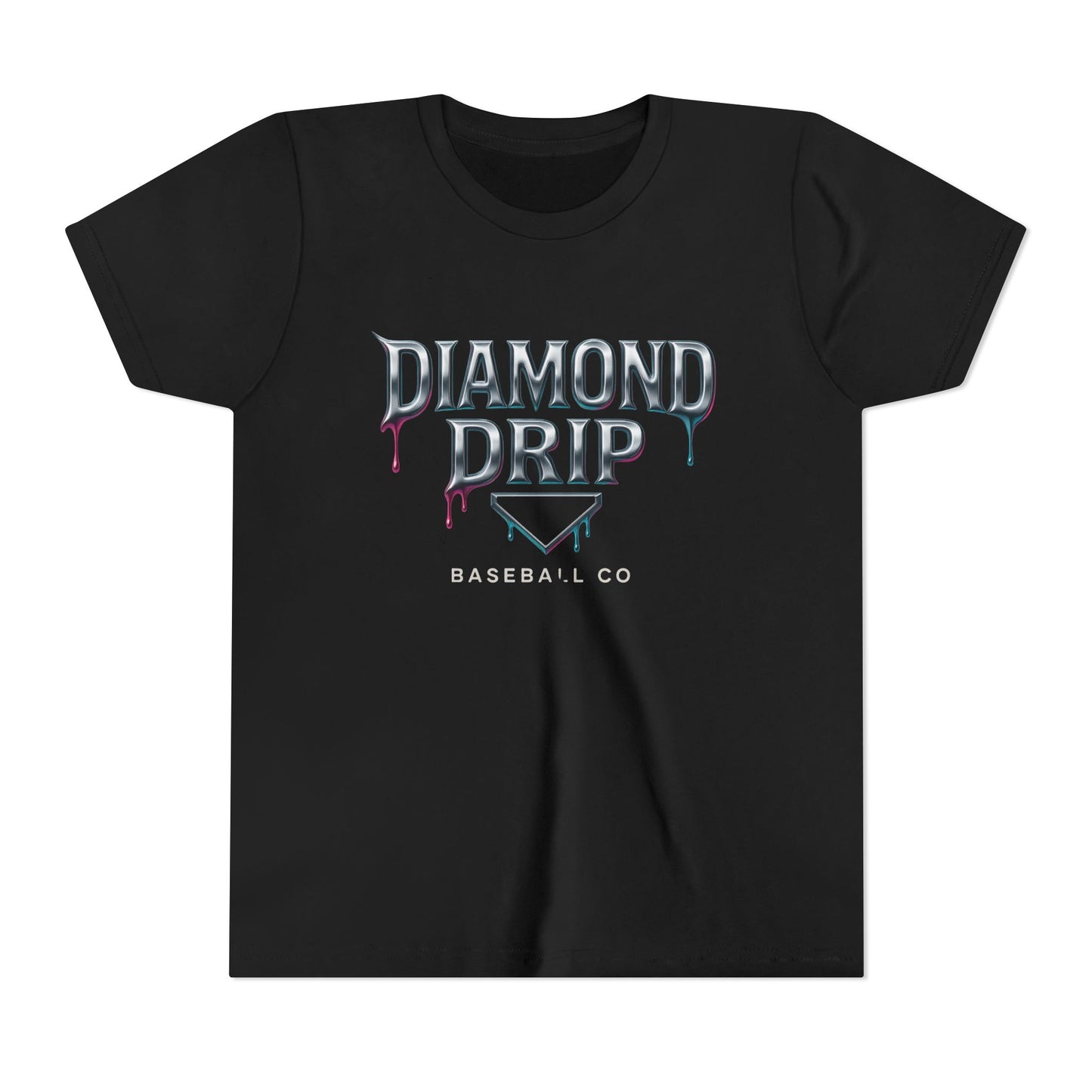 Youth Diamond Drip Short Sleeve Tee - Trendy Style for Young Fashionistas