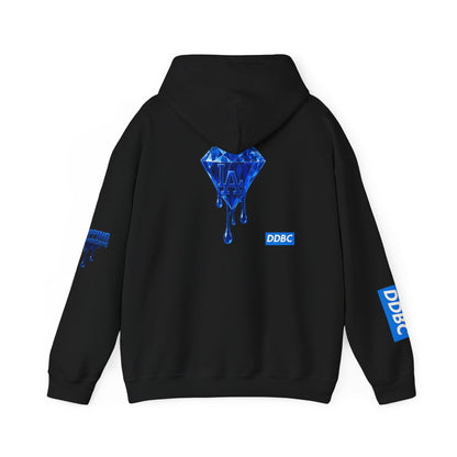 Diamond Drip Hoodie — Blue Dripping Diamond Graphic Sweatshirt