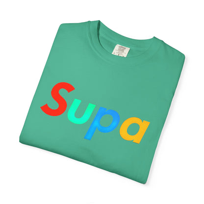Supa Graphic T-Shirt — 'Stand Out in the Shadows' Colorful Logo Tee