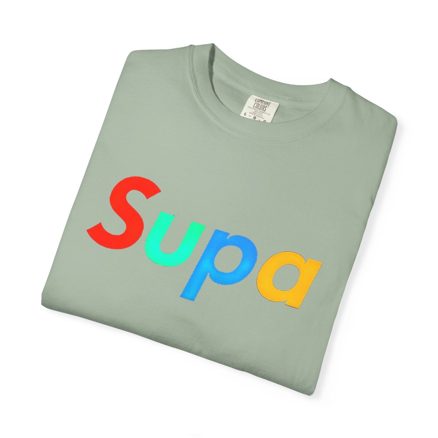 Supa Graphic T-Shirt — 'Stand Out in the Shadows' Colorful Logo Tee
