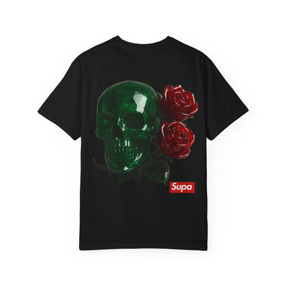 Supa Crystal Skull & Roses T-Shirt