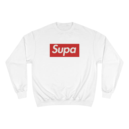 Supa Bee Champion Sweatshirt - Stylish & Cozy White Crewneck