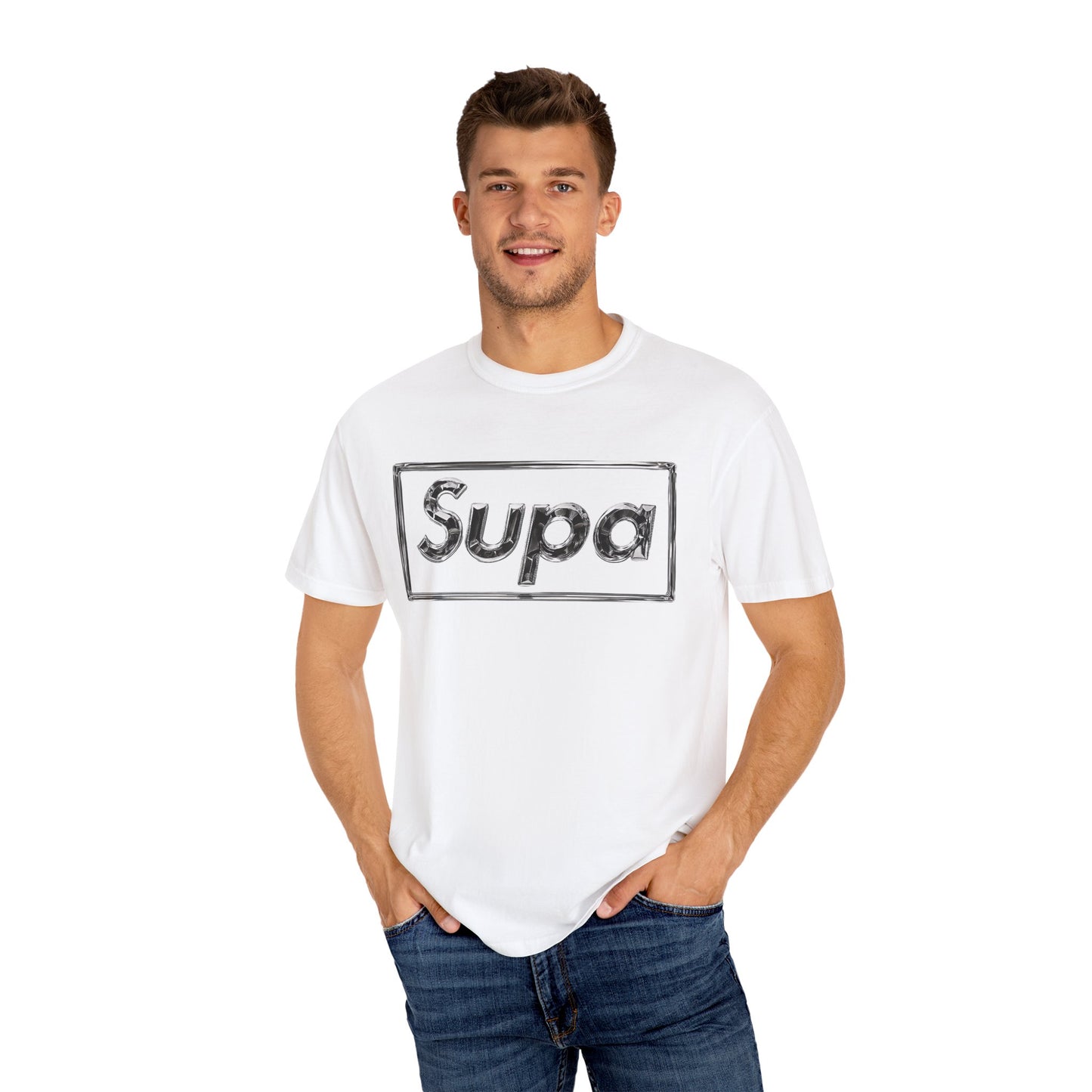 Supa Panda Unisex Garment-Dyed T-Shirt