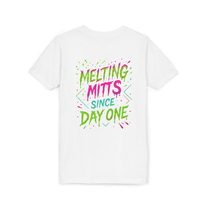 Youth Short Sleeve Tee - Diamond Drip Baseball & Melting Mitts Since Day One