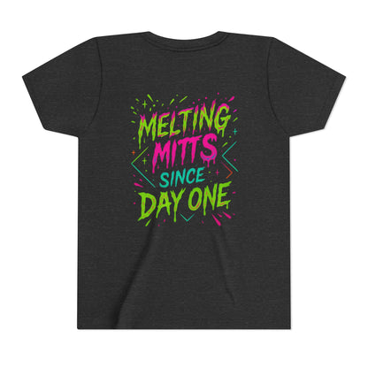 Youth Short Sleeve Tee - Diamond Drip Baseball & Melting Mitts Since Day One