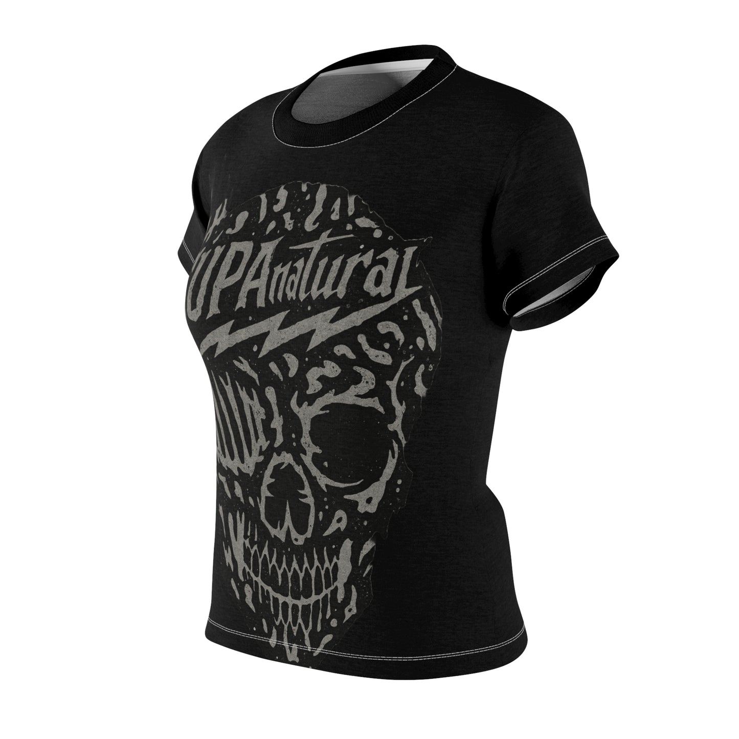 SUPAnatural Skull Women's Tee — Gothic Skull Graphic All-Over Print