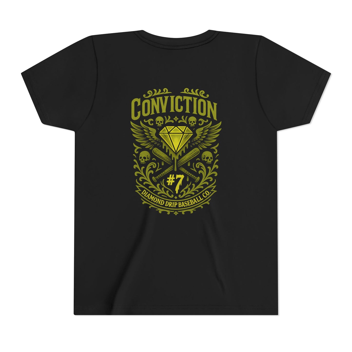 Conviction Youth Short Sleeve Tee - Inspirational Graphic T-Shirt for Kids