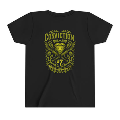 Conviction Youth Short Sleeve Tee - Inspirational Graphic T-Shirt for Kids