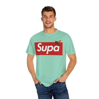 Supa Bee T-Shirt — Retro Box Logo with Honeycomb & Bee Graphic