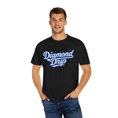 Diamond Drip T-Shirt — Dripping Blue Diamond Graphic Tee