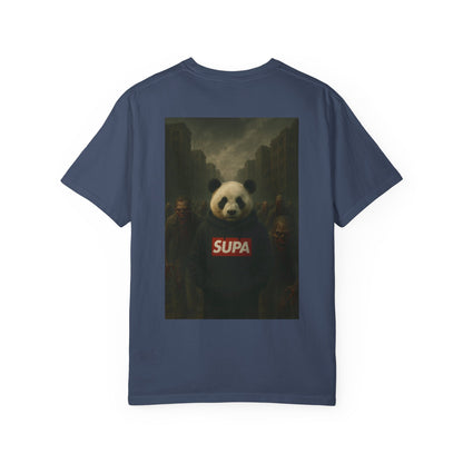 Supa Panda Graphic T-Shirt — Streetwear Tee with 'Supa' Drippy Logo
