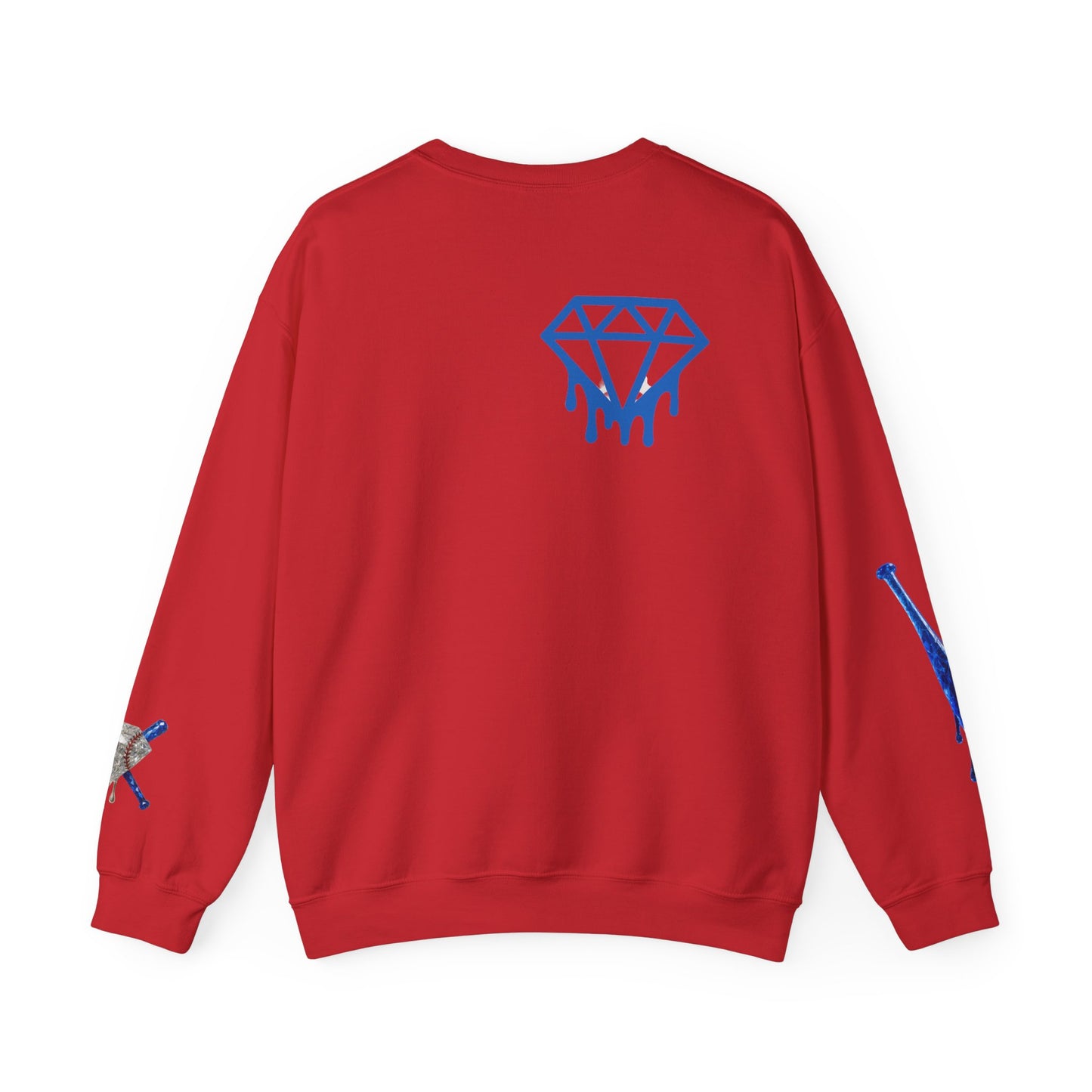 Crewneck Sweatshirt — DDBC Blue Logo Diamond Crewneck