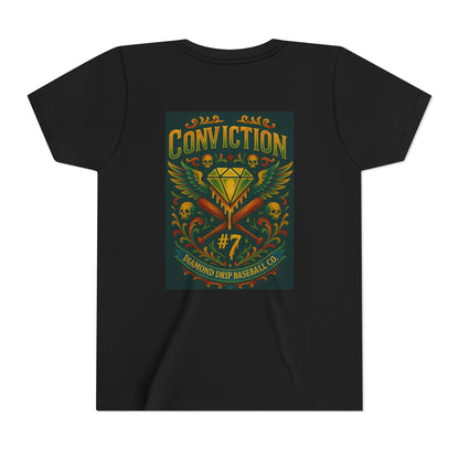 Youth Short Sleeve Tee - Diamond Drip Conviction Design