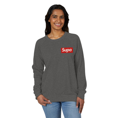 Crewneck Sweatshirt — 'Supa' Minimal Red Logo Pullover