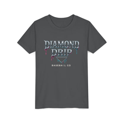 Youth Diamond Drip Short Sleeve Tee - Trendy Style for Young Fashionistas