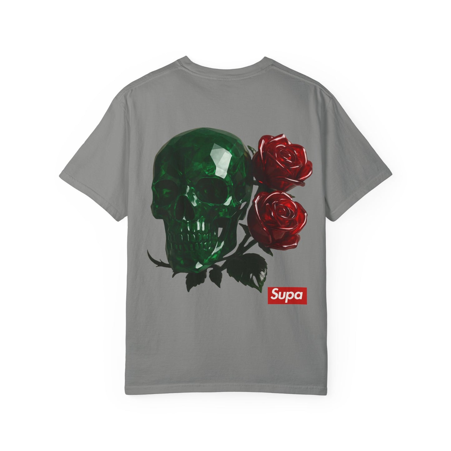 Supa Crystal Skull & Roses T-Shirt