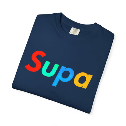 Supa Graphic T-Shirt — 'Stand Out in the Shadows' Colorful Logo Tee
