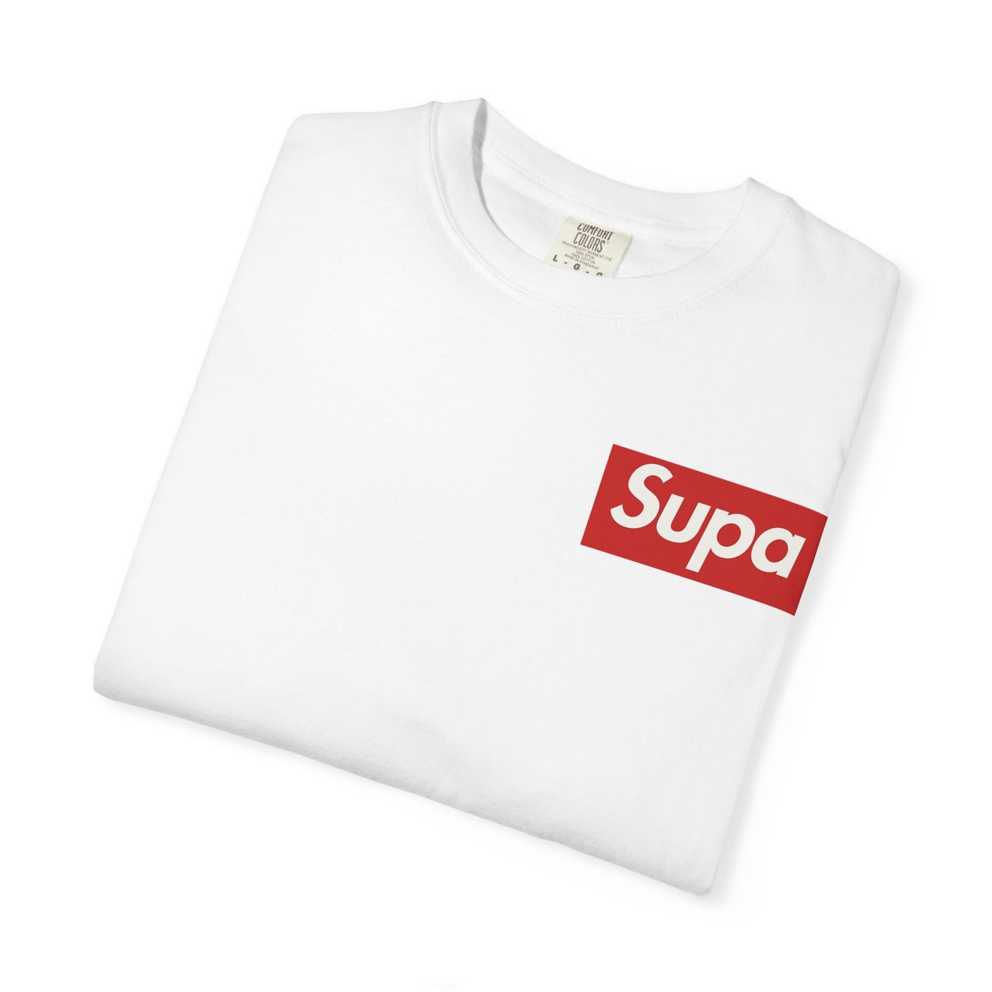 No Witnesses Graphic T-Shirt — 'Supa' Chest Logo, Gothic Skull Back Art