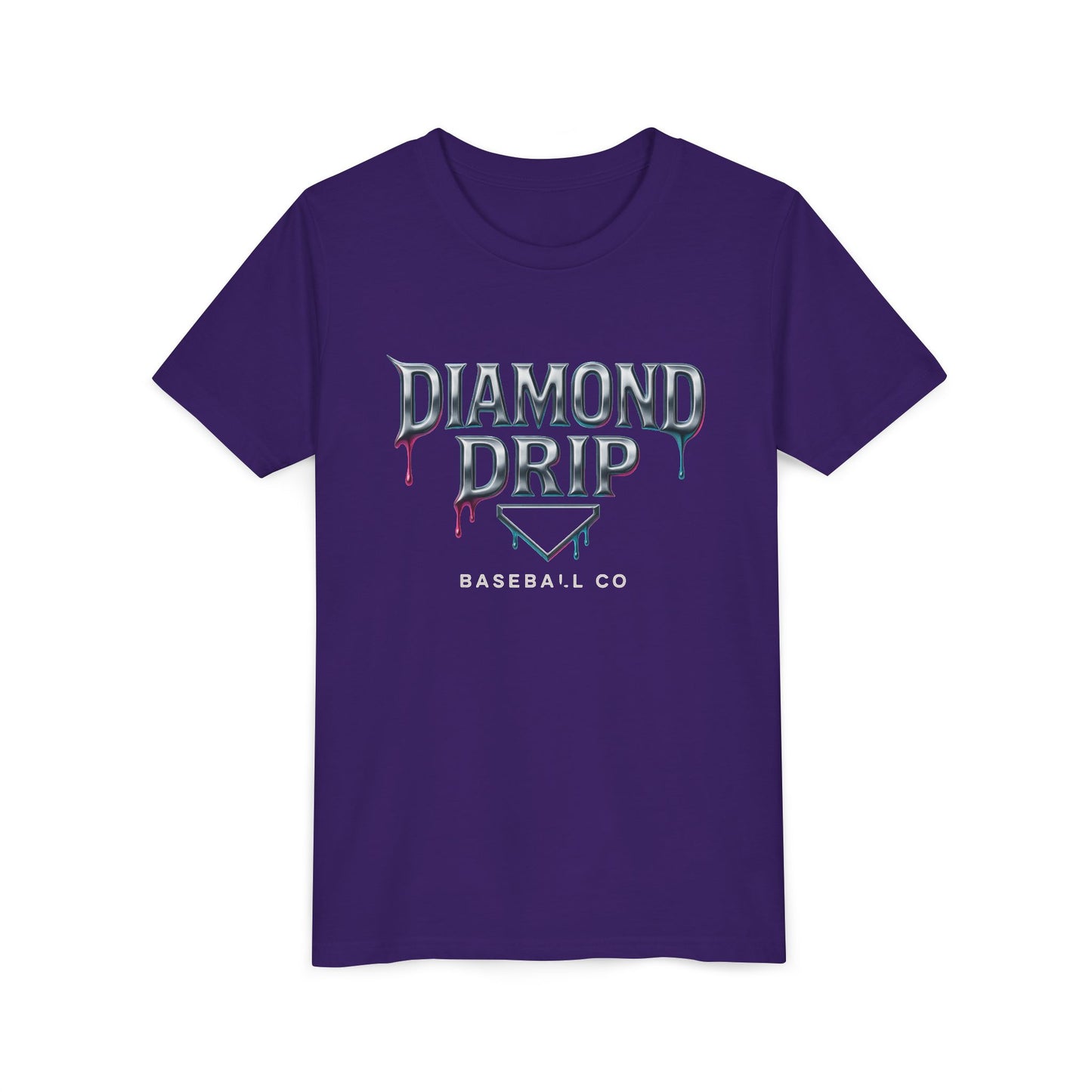Youth Diamond Drip Short Sleeve Tee - Trendy Style for Young Fashionistas