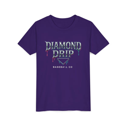 Youth Diamond Drip Short Sleeve Tee - Trendy Style for Young Fashionistas