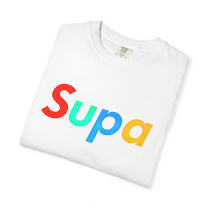 Supa Graphic T-Shirt — 'Stand Out in the Shadows' Colorful Logo Tee