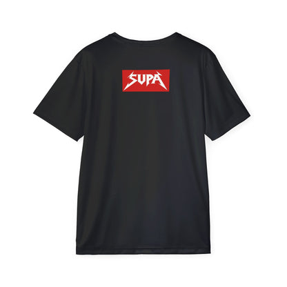 Supa Skull Men's Sports Jersey — Black Graphic Athletic Tee