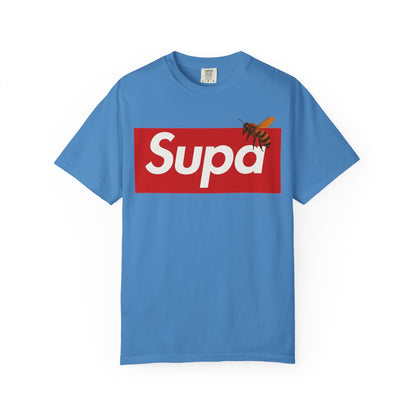 Supa Bee T-Shirt — Retro Box Logo with Honeycomb & Bee Graphic