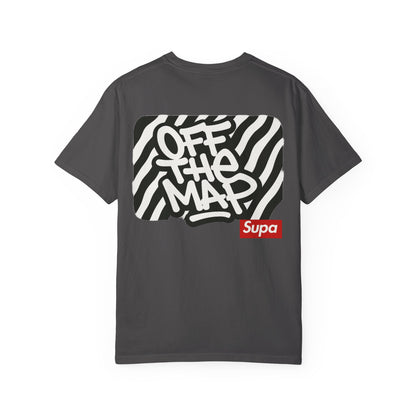 Panda Hoodie Graphic T‑Shirt — 'Supa' Front & 'Off The Map' Zebra Back