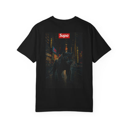 Supa Graphic T-Shirt — Streetwear Nightscape Tee with Bold Logo