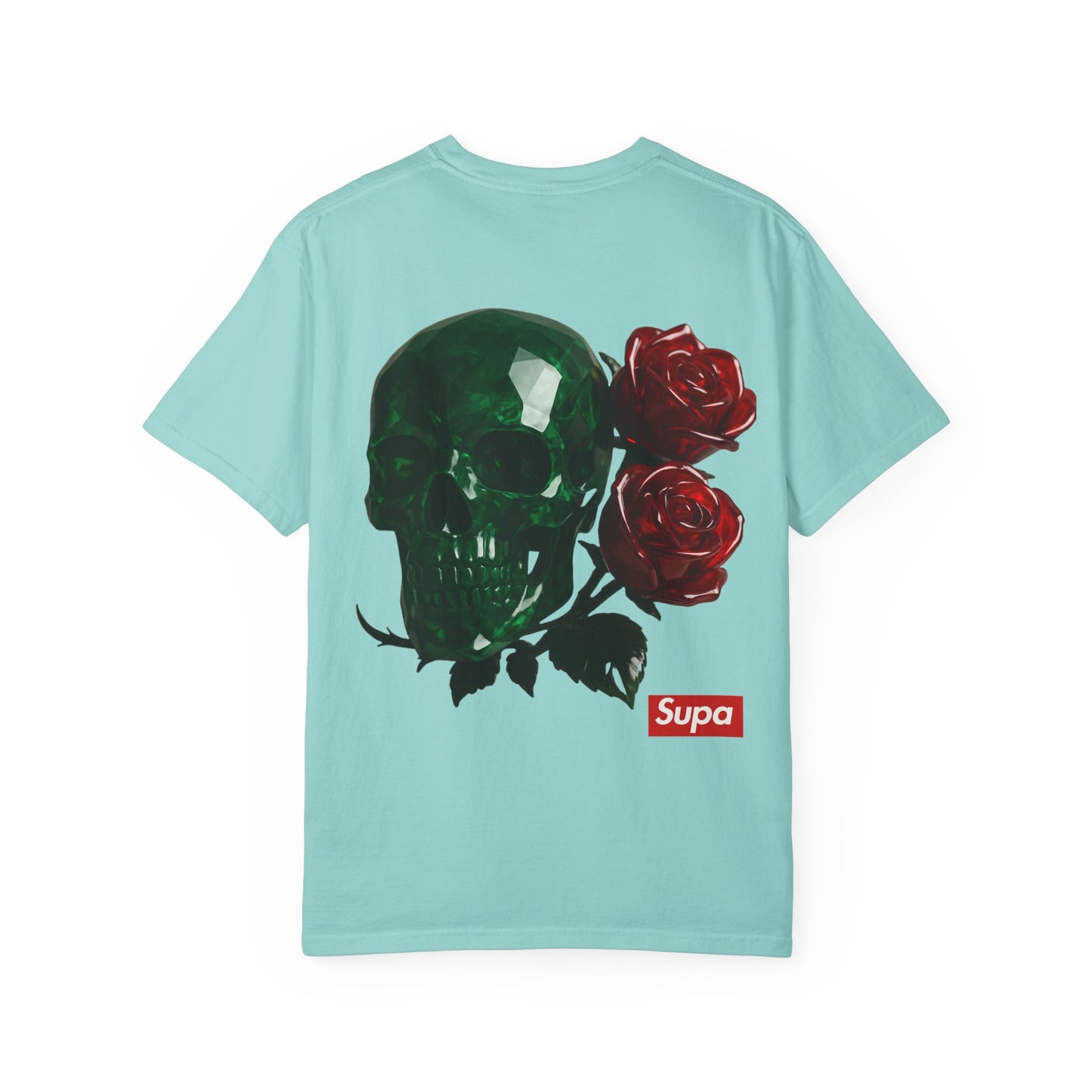 Supa Crystal Skull & Roses T-Shirt