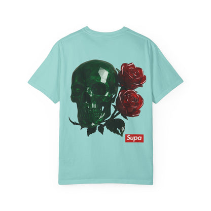 Supa Crystal Skull & Roses T-Shirt