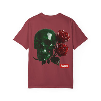 Supa Crystal Skull & Roses T-Shirt