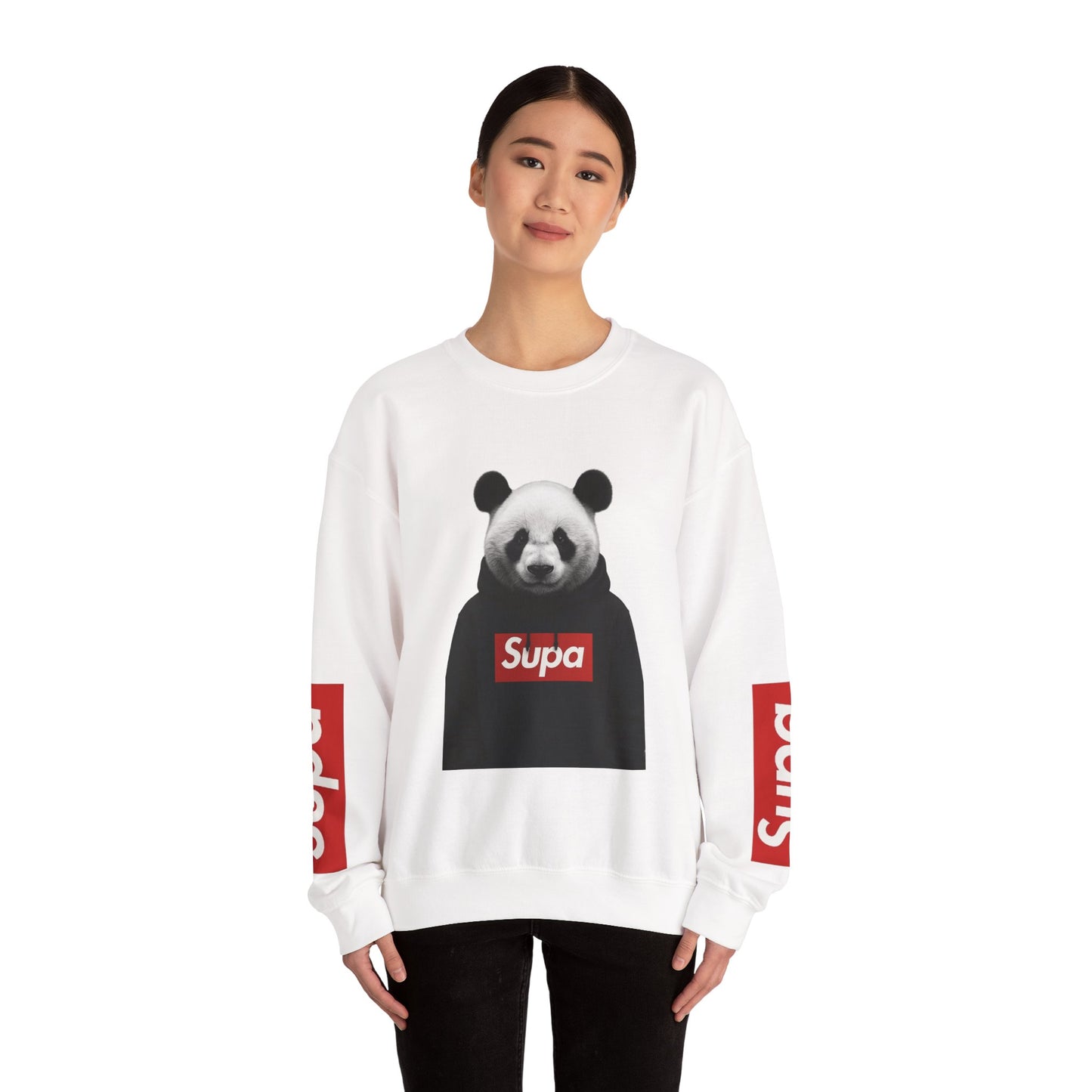 Panda 'Supa' Crewneck Sweatshirt — Streetwear Graphic Pullover
